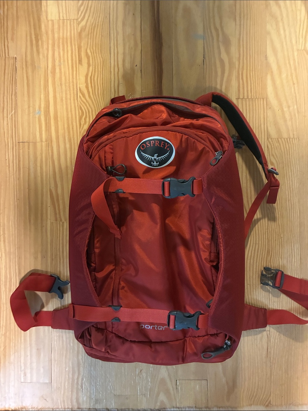 RARE FIND, LIKE NEW OSPREY Burnt Orange Backpack - Porter 46L Travel Pack